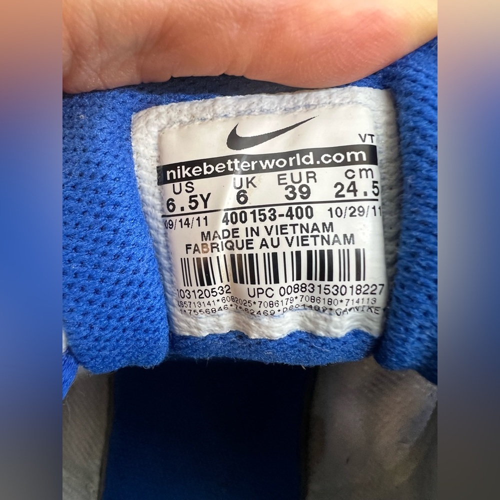 Nike Air Max 2011 Running Sneakers Blue Mesh Lace Up 400153-400 - Picture 2 of 10